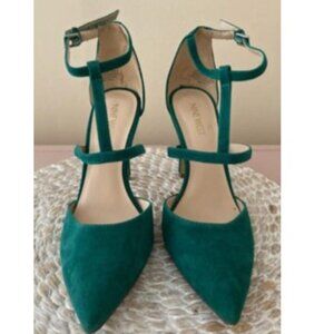 EMERALD GREEN SUEDE STILETTOS